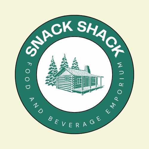 green and white logo for Snack Shack